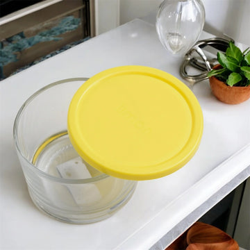 Yellow Glass Food Container